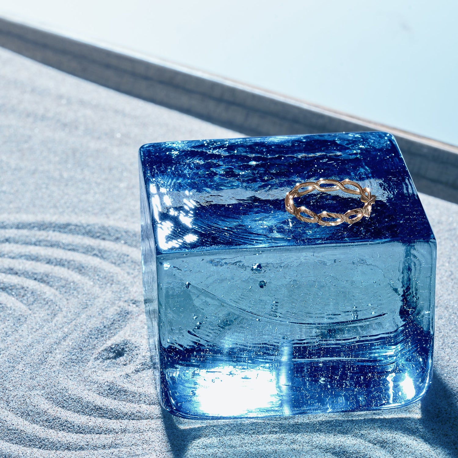 K18 Chain Motif ring＿チェーンモチーフリング