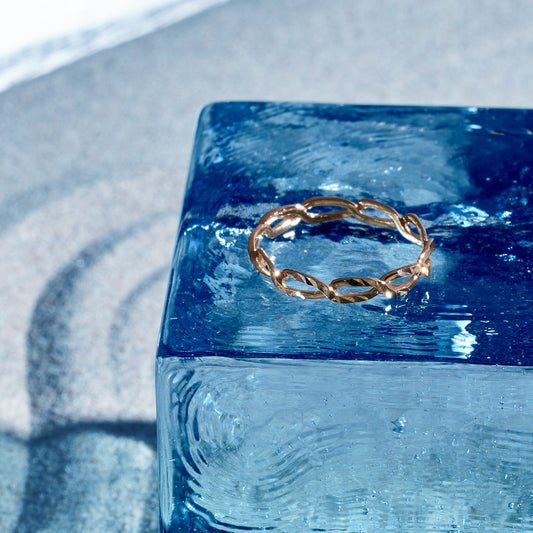 K18 Chain Motif ring＿チェーンモチーフリング