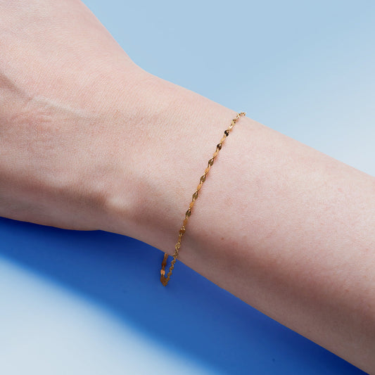 K24 Petal Chain Bracelet ＿純金 ペタルチェーンブレスレット