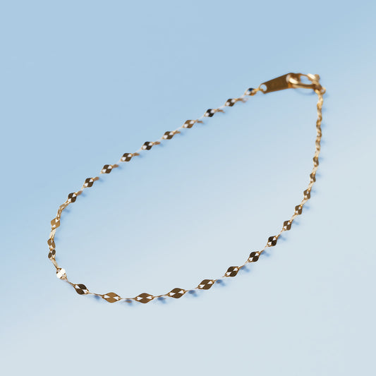 K24 Petal Chain Bracelet ＿純金 ペタルチェーンブレスレット