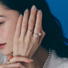 K18 Adjustable Ring with Three Akoya Pearls (4 / 6 / 8mm)＿アコヤ真珠フリーサイズリング