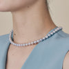 Akoya Blue Rose Pearl Necklace(7.5-8.0mm)＿アコヤ真珠(ブルーロゼ)ナチュラルネックレス
