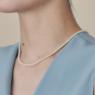 Akoya Five Star Baby(3.5-4.0mm)Pearl Necklace＿アコヤ真珠ネックレス