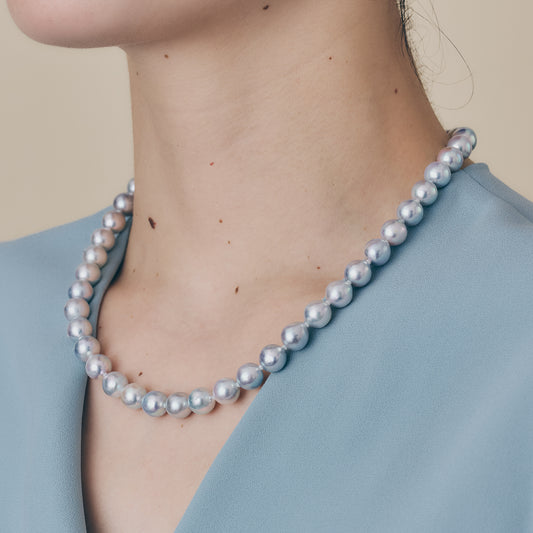 Akoya Natural(8.5-9.0mm) Pearl Necklace＿アコヤ真珠ネックレス