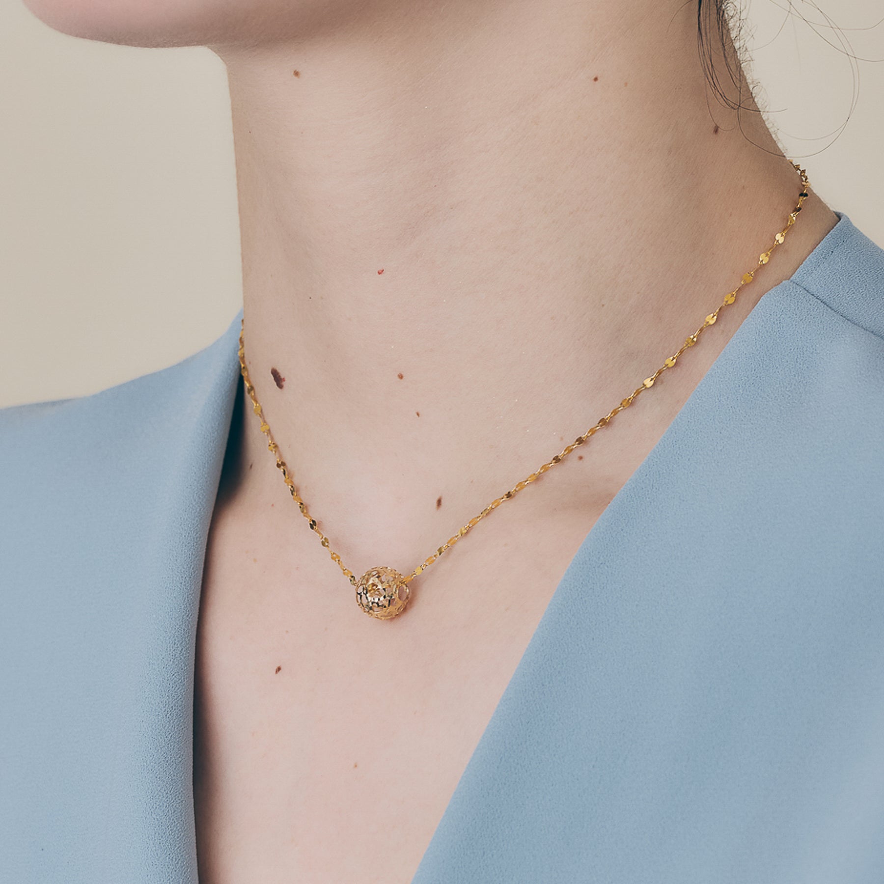 Ball Motif K18 Pendant Top(Yellow Gold)＿ボールモチーフペンダント