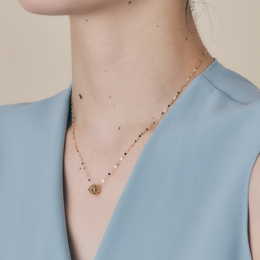 K18 Cube Motif Pendant Top( Yellow Gold )＿キューブモチーフペンダントトップ