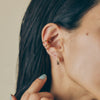 K18 Bumpy Face Combo Hoop Earrings＿K18 バンピーフェイス コンビカラーフープピアス