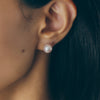 Pt900 Akoya & Black Pearl Asymmetry Earrings(8.5mm)＿Pt900 アコヤ＆黒蝶真珠 アシンメトリーピアス