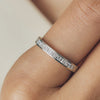 Pt900 Half Eternity Ring with Diamond＿Pt900 ハーフエタニティ ダイヤモンドリング