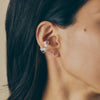 Akoya Pearl 4Stone hexagon Cuff(4.5-5mm)＿あこや真珠 4珠 六角形 イヤーカフ