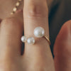 Akoya Pearls Adjustable Ring (4/6/8mm)＿アコヤ真珠フリーサイズリング