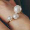Akoya Pearls Adjustable Ring (4/6/8mm)＿アコヤ真珠フリーサイズリング
