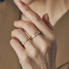 K18 Half Eternity Ring with Diamond＿ハーフエタニティ ダイヤモンドリング