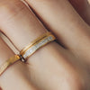 K18 Matte Mirror-Cut Design Ring＿マットミラーカットデザインリング
