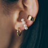 Akoya Pearl 4Stone Ear Cuff(4.5-5mm)＿アコヤ真珠 珠イヤーカフ