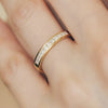 K18 Half Eternity Ring with Diamond＿ハーフエタニティ ダイヤモンドリング