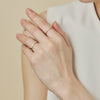 K18 Half Eternity Ring with Diamond＿ハーフエタニティ ダイヤモンドリング