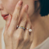 K18 Matte Mirror-Cut Design Ring＿マットミラーカットデザインリング
