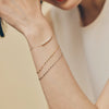 Gold akoya Bracelet ＿K18 あこや 3-3.5mm チェーンブレスレット