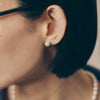 K14WG Akoya Pearl Stud Pierce/Earrings(8mm)＿K14WG 花珠アコヤ真珠 ピアス/イヤリング