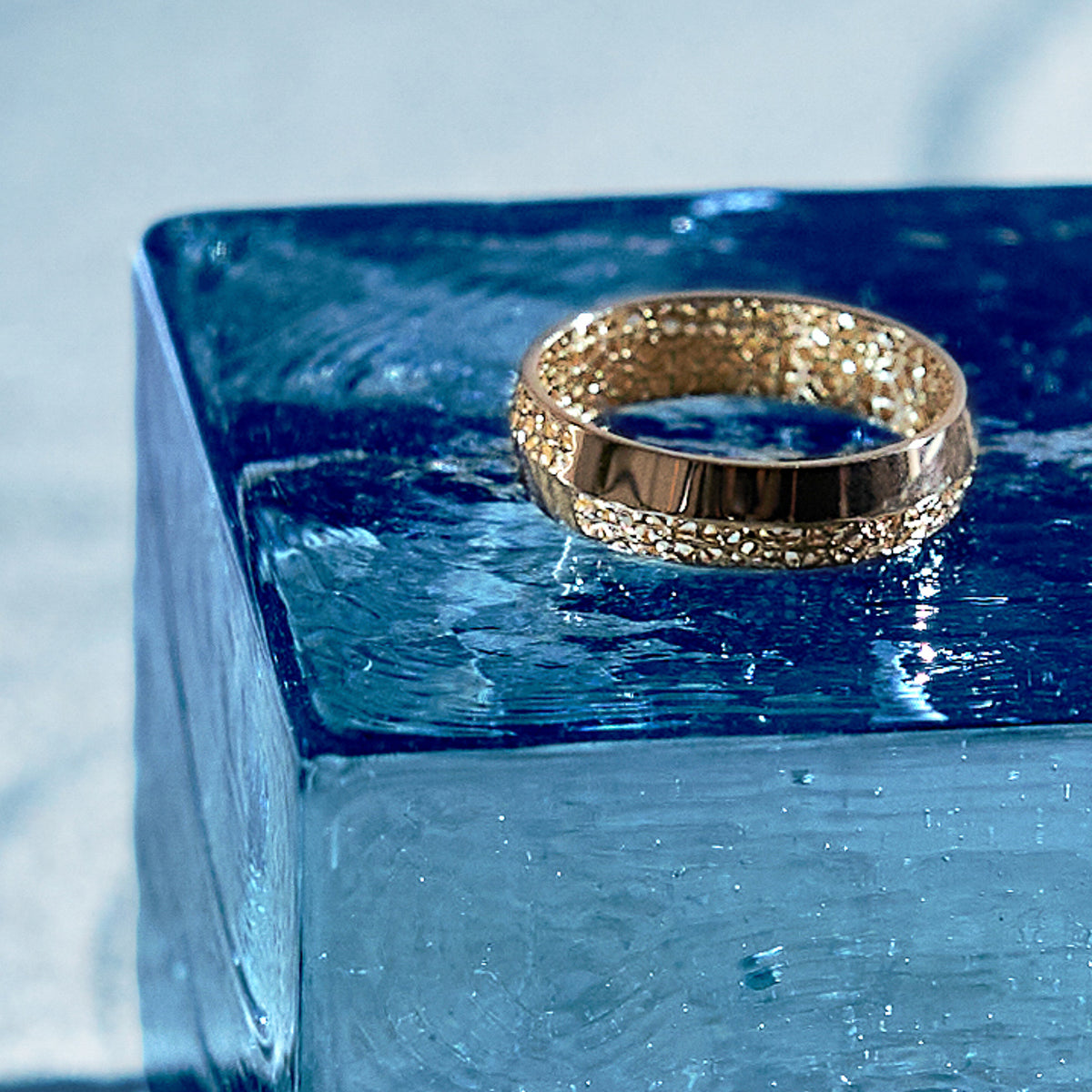 K18 Openwork Combination Design Ring YG/PG/WG＿コンビネーション 