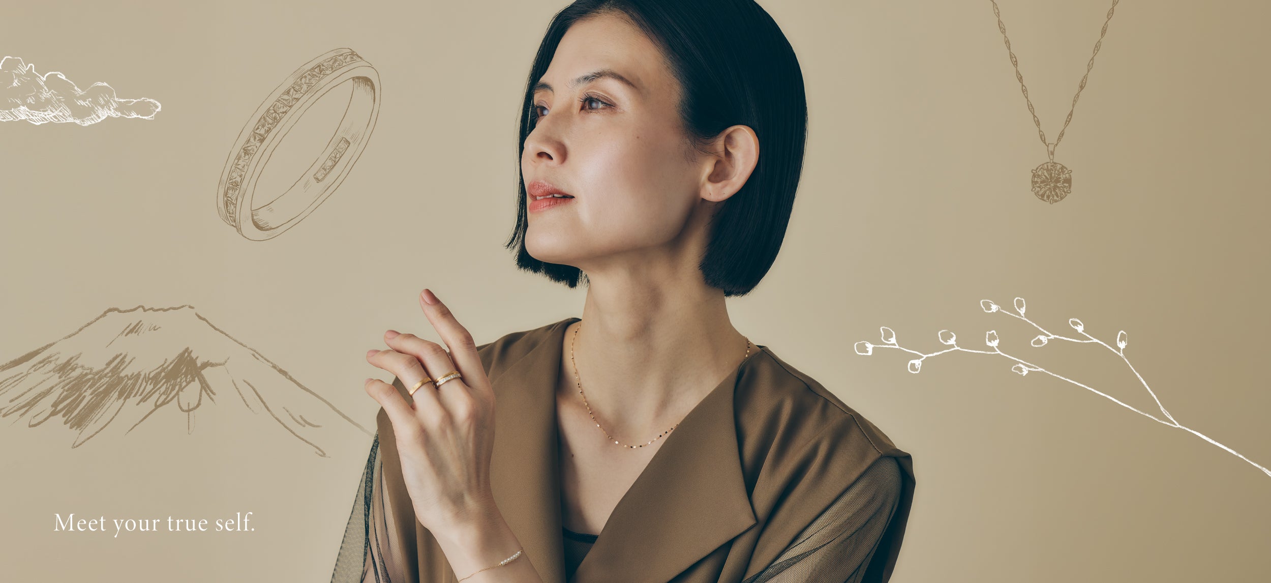 PARCA jewelryパルカジュエリーネックレス、ブレスfujiko様着用