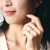 K18 Half Eternity Ring with Diamond＿ハーフエタニティ ダイヤモンドリング