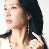 K18YG Akoya Pearl American chain  Pierce(6.5mm)＿あこや真珠アメリカンチェーンピアス