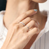 Pt900 Half Eternity Ring with Diamond＿Pt900 ハーフエタニティ ダイヤモンドリング