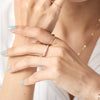 K18 Half Eternity Ring with Diamond＿ハーフエタニティ ダイヤモンドリング