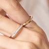 K18 Half Eternity Ring with Diamond＿ハーフエタニティ ダイヤモンドリング