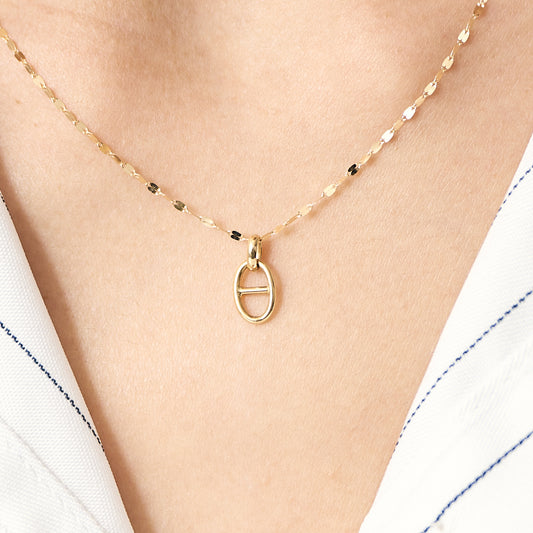 K18 Anchor Motif Pendant Top (Yellow Gold)＿K18 アンカーモチーフ ペンダントトップ