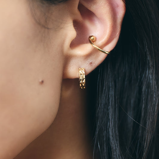 K18 Ball Ring Ear Cuff＿K18 ボールリングイヤーカフ