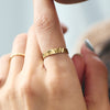 K18 Crush Line Cut Design Ring＿K18 クラッシュラインカット デザインリング