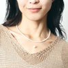 Pt900 Akoya Pearl Through Pendant Necklace(9mm)＿Pt900 アコヤ真珠 スルーペンダントネックレス