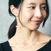 K18YG Akoya Pearl American chain  Pierce(6.5mm)＿あこや真珠アメリカンチェーンピアス