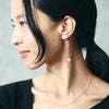 K18YG Akoya Pearl American chain  Pierce(6.5mm)＿あこや真珠アメリカンチェーンピアス