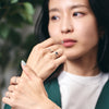 Pt950 Black Diamond Heart Shape Ring＿Pt950 ブラックダイヤ ハートシェイプリング