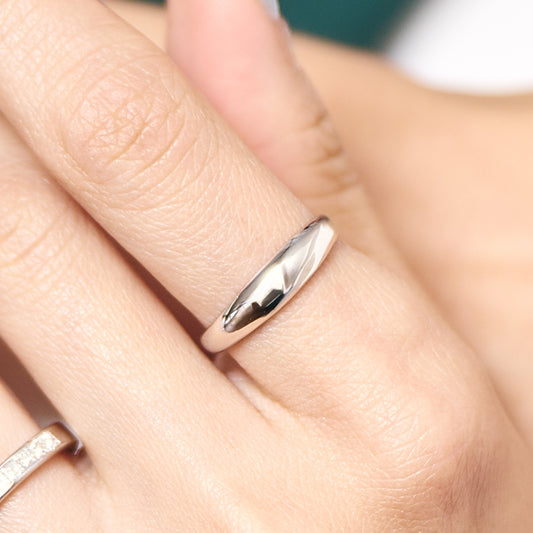 Pt900 Round Comfort-Fit Ring＿Pt900 甲丸リング