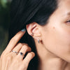 K18 Bumpy Face Combo Hoop Earrings＿K18 バンピーフェイス コンビカラーフープピアス