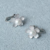 Akoya Pearl Sakura Motif Earrings(7mm)＿アコヤ真珠 さくらモチーフピアス
