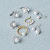 Akoya Pearl Sakura Motif Earrings(7mm)＿アコヤ真珠 さくらモチーフピアス