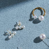 2 Way Ring & Ear Cuff with Akoya Pearl (8mm / 4.5mm)＿あこや真珠 ２ウェイリング＆イヤーカフ
