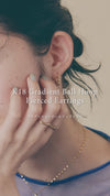 K18 Gradient Ball Hoop Pierced Earrings＿グラデーションボールフープピアス