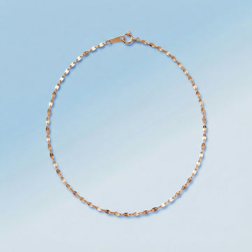 Gold Petal Chain Necklace(50cm)＿ペタル チェーン ネックレス