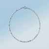 Platinum Petal Chain Necklace(38cm)＿プラチナ ペタルチェーンネックレス