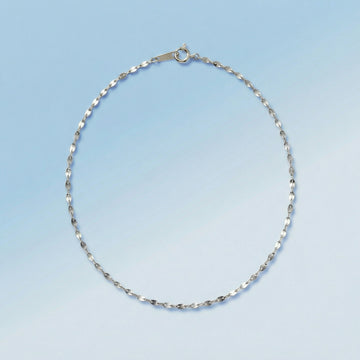 Platinum Petal Chain Necklace(38cm)＿プラチナ ペタルチェーンネックレス