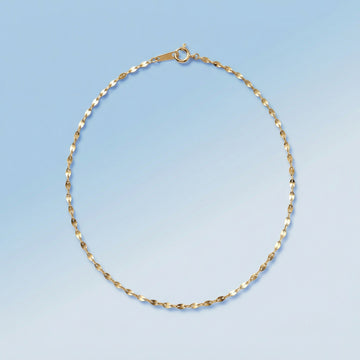 Gold Petal Chain Necklace(38cm)＿ペタル チェーン ネックレス