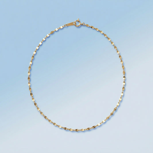 Gold Petal Chain Necklace(42cm/43cm)＿ペタル チェーン ネックレス