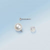 K18WG Akoya Pearl & Diamond Stud Earrings(6.5mm, 0.02ct×2)＿K18WG 花珠アコヤ真珠 ダイヤモンドピアス